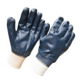 Wholesale Oil-Proof Cotton Liner Yellow Nitrile Fully Coated Work Gloves